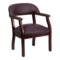 Flash Furniture Burgundy Leather Conference Chair [B-Z105-LF19-LEA-GG]